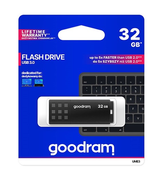 PAMIĘĆ PENDRIVE  32 GB Goodram USB 3.0 black