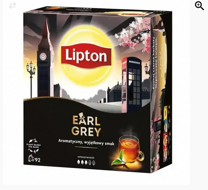 HERBATA EXPRESOWA LIPTON EARL GREY opak. 92 szt.