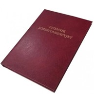 DZIENNIK KORESPONDENCYJNY A-4/192K bordo