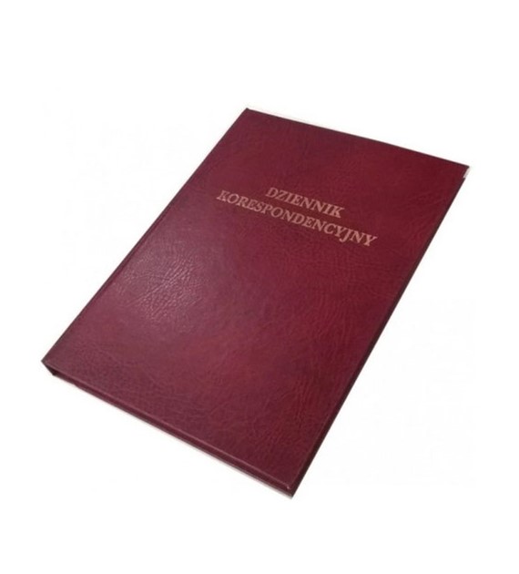 DZIENNIK KORESPONDENCYJNY A-4/192K bordo