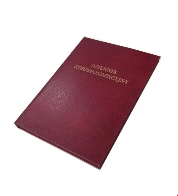 DZIENNIK KORESPONDENCYJNY A-4/192K bordo