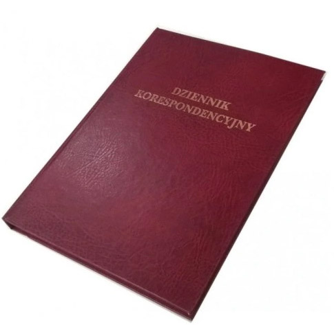 DZIENNIK KORESPONDENCYJNY A-4/192K bordo