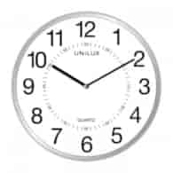 ZEGAR ŚCIENNY UNILUX ARIA METAL SZARY  Średnica 28,5cm