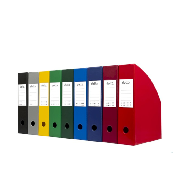 POJEMNIK NA CZASOPISMA PCV A-4/100mm ciemno zielony