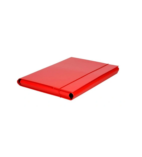 TECZKA Z GUMKĄ A-4/4 cm Skrzydłowa Czerwona