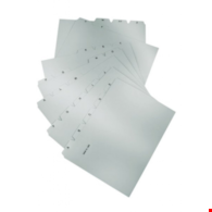 PRZEKŁADKI DO KARTOTEK A-5/A-Z Plastik Szare Han