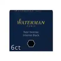 NABOJE WATERMAN KRÓTKIE INTENSYWNY CZARNY  opak. 6 szt