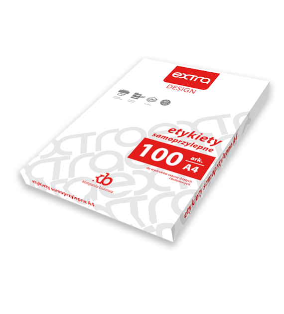 ETYKIETY SAMOPRZYLEPNE A-4 105 X 20mm opak. 100 szt.