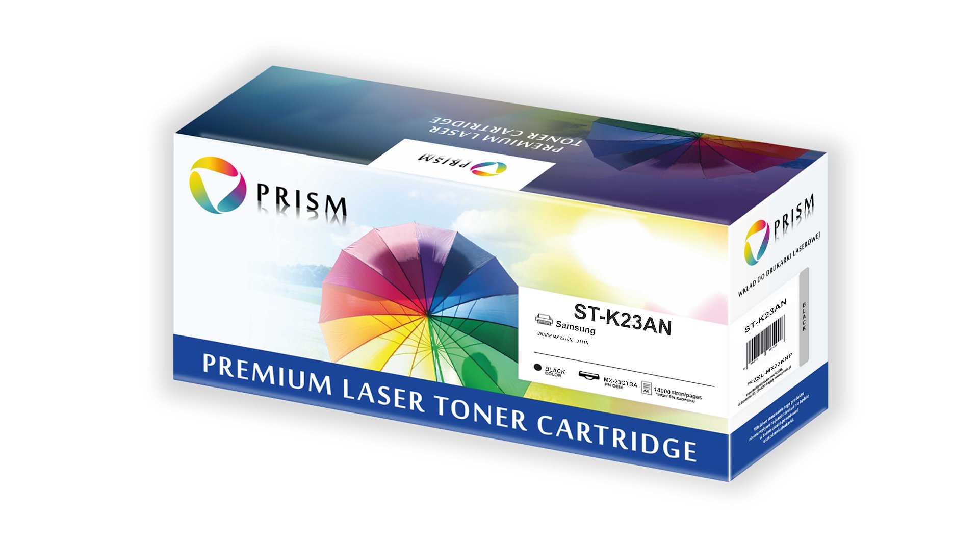 PRISM SHARP MX23GTBA/18TYS/CZARNY