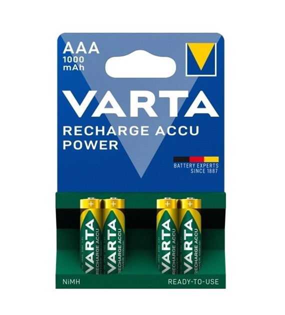 AKUMULATORKI AAA LR3 VARTA 1000mah  opak. 4 szt.