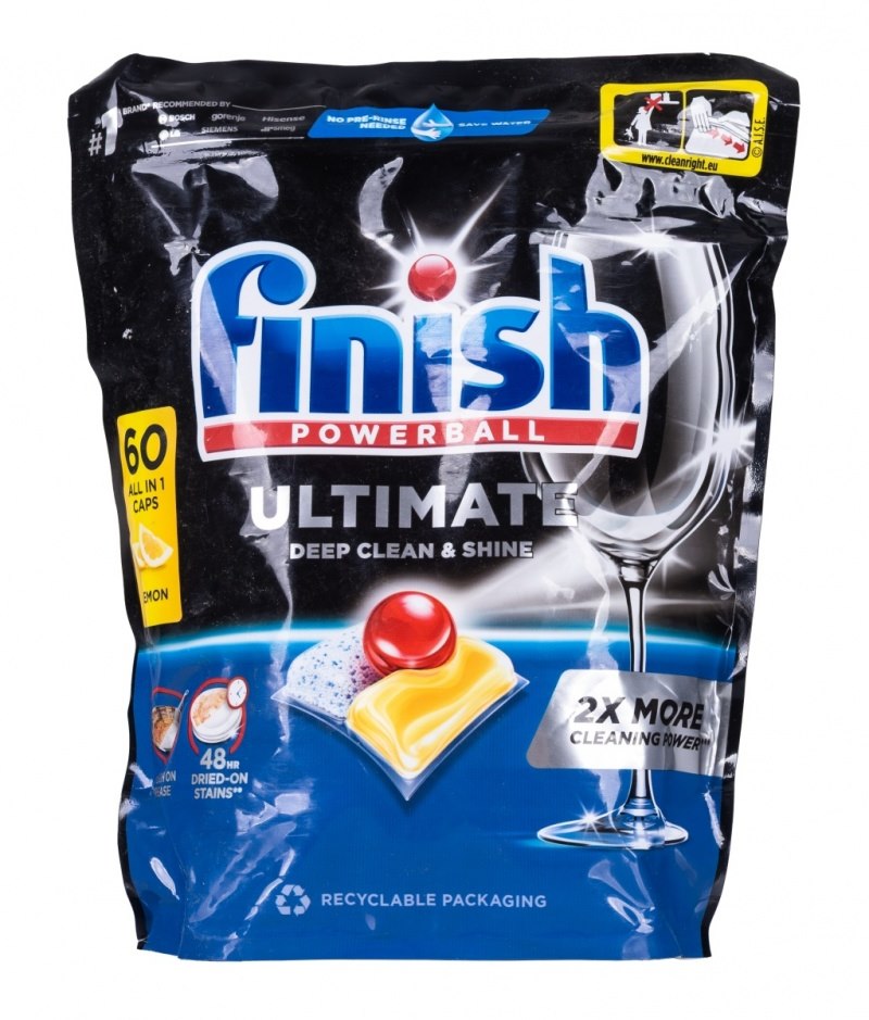 TABLETKI DO ZMYWAREK FINISH Ultimate All in One opak. 60 szt. Lemon