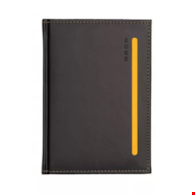 KALENDARZ A-5 Z PRZESZYCIEM UKŁAD DZIENNY CZARNO-ZŁOTY