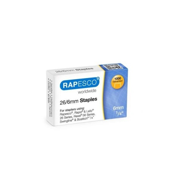 ZSZYWKI 26/6 RAPESCO 1000 zszywek