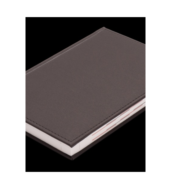 KALENDARZ A-5 DENIM UKŁAD DZIENNY CIEMNY BRĄZ