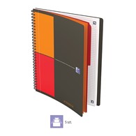 Kołonotatnik Oxford Activebook A5+/80k krata, okładka PP