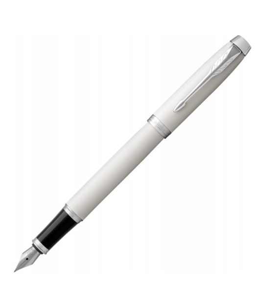 KOMPLET PARKER PIÓRO I.M. BIAŁE CT+ATRAMENT+TŁOCZEK