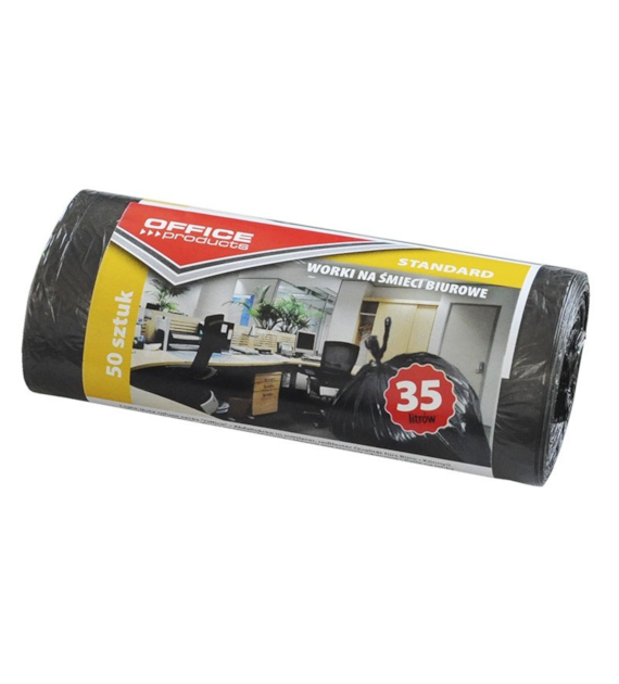 WORKI NA ŚMIECI  35L/50  HD CZARNE OFFICE PRODUCTS