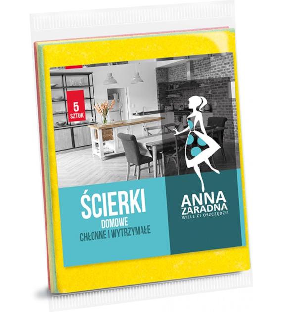 ŚCIERECZKI DOMOWE ANNA ZARADNA opak. 5 szt.