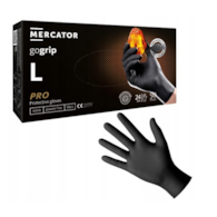 RĘKAWICE NITRYLOWE L Mercator Premium Czarne opak. 50 szt.