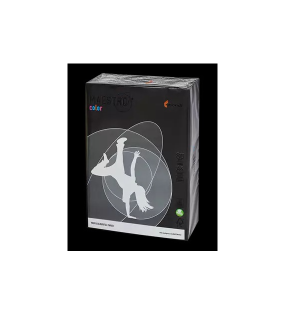 PAPIER KOLOR CZARNY A-4 80g