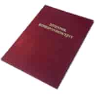 DZIENNIK KORESPONDENCYJNY A4 300k bordowy