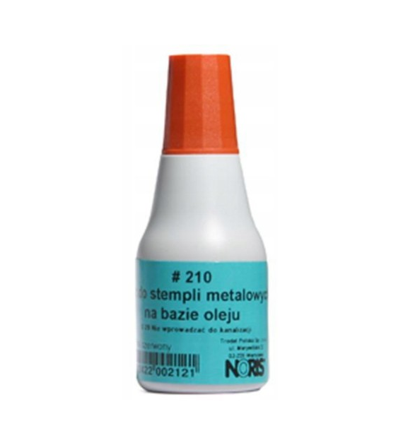 TUSZ DO STEMPLI METALOWYCH NORIS CZERWONY 25 ml