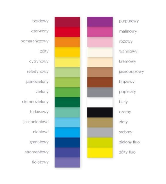 PAPIER KOLOR CIEMNY ZIELONY A-4 170G opak. 20 arkuszy