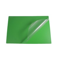 Podkład na biurko Biurfol z folią zielony, 580x380mm, z folią