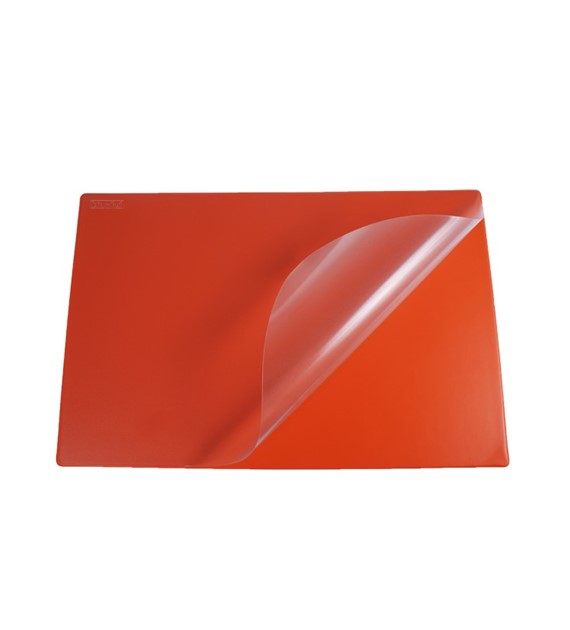 Podkład na biurko Biurfol z folią pomarańczowy, 580x380mm