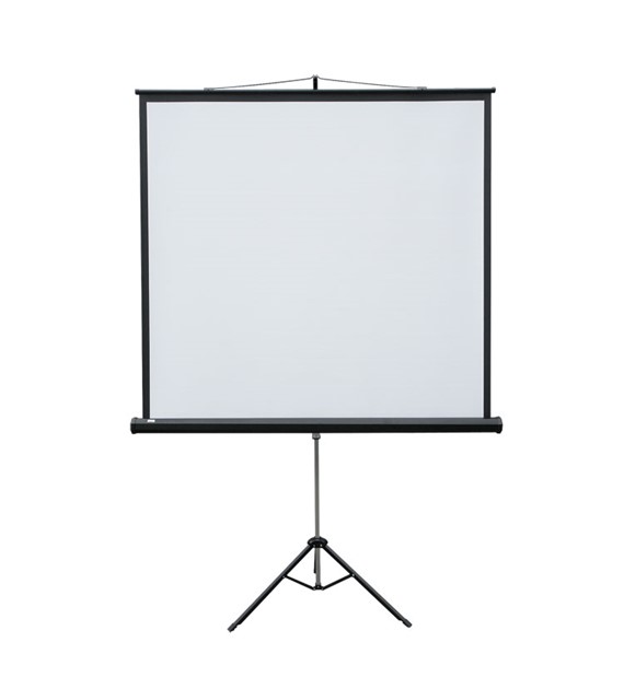 Ekran projekcyjny POP na trójnogu, format 4:3 122 x 165 cm, przekątna 214 cm