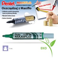 Marker do tablic suchościeralnych Pentel MWL5M Maxiflo zielony