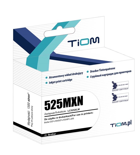 TIOM BROTHER LC525XL/1,3TYS/MAGENTA