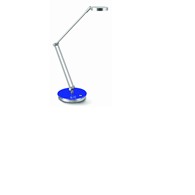 Lampka na biurko CEP LED 400 ze ściemniaczem niebiesko – srebrna