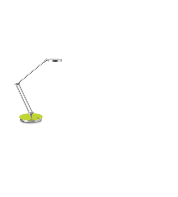 Lampka na biurko CEP LED 400 ze ściemniaczem zielono – srebrna