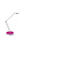 Lampka na biurko CEP LED 400 ze ściemniaczem różowo – srebrna