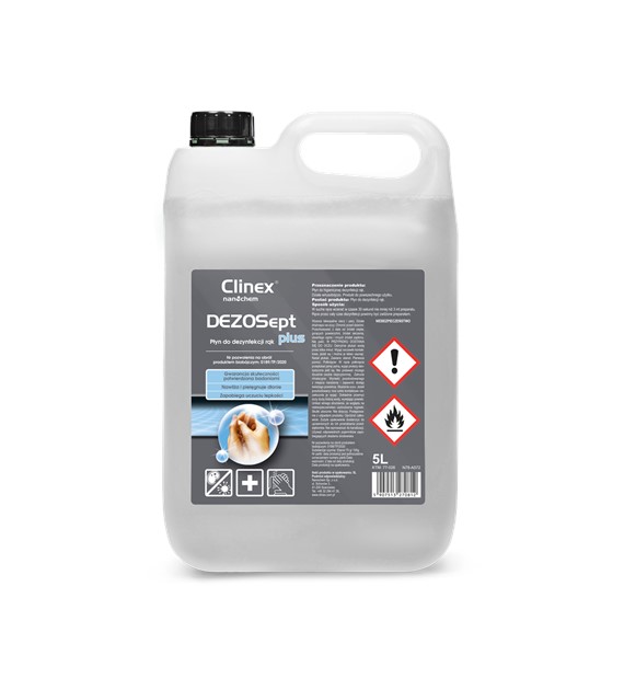 Płyn Clinex Dezosept Plus do dezynfekcji rąk 5 litrów