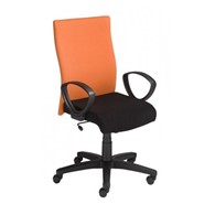 Krzesło Leon welur M15/S.M43 pomarańczowo-czarny